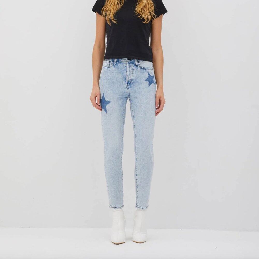 UNEMPLOYED DENIM Star Denim Jean Straight Leg Loose {JJ54}